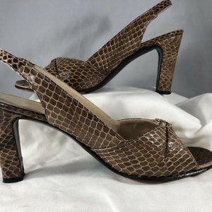 Vintage Newton Elkin Robinson's California Women's Size 8 AAA sling back Heels